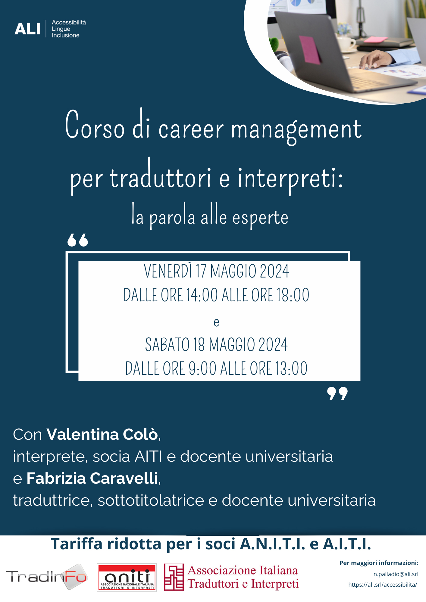 Locandina corso career management